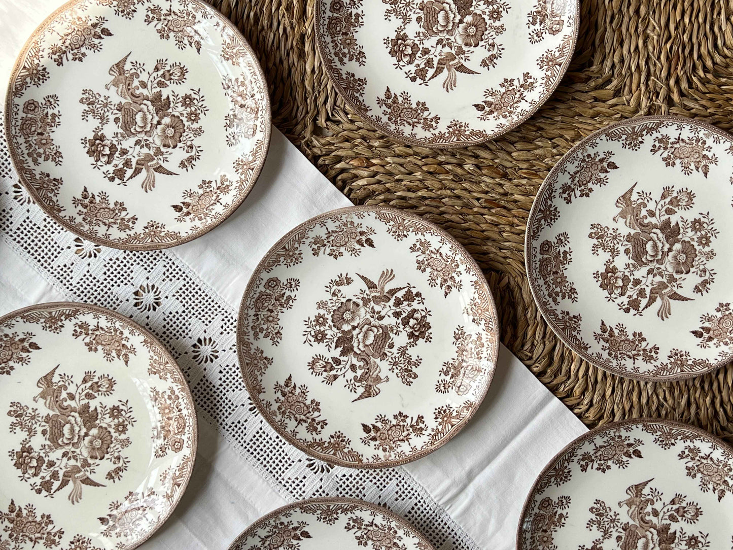 Frokosttallerkener fra Old Gustavsberg ‘fasan’