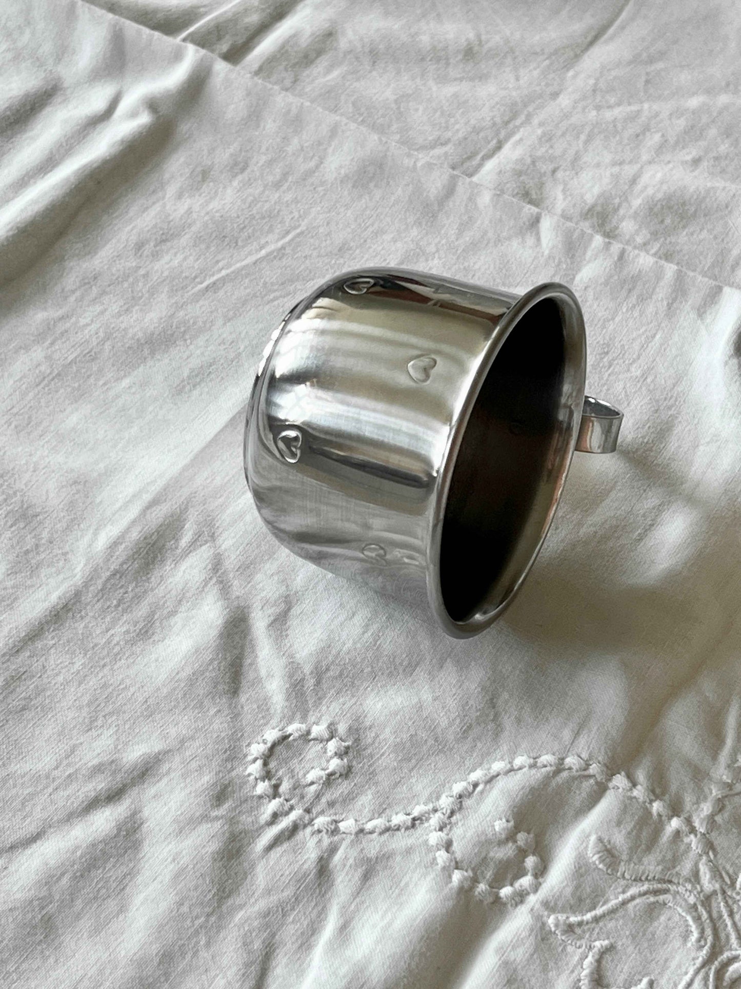 Børnekop i rustfri stål, hjerter