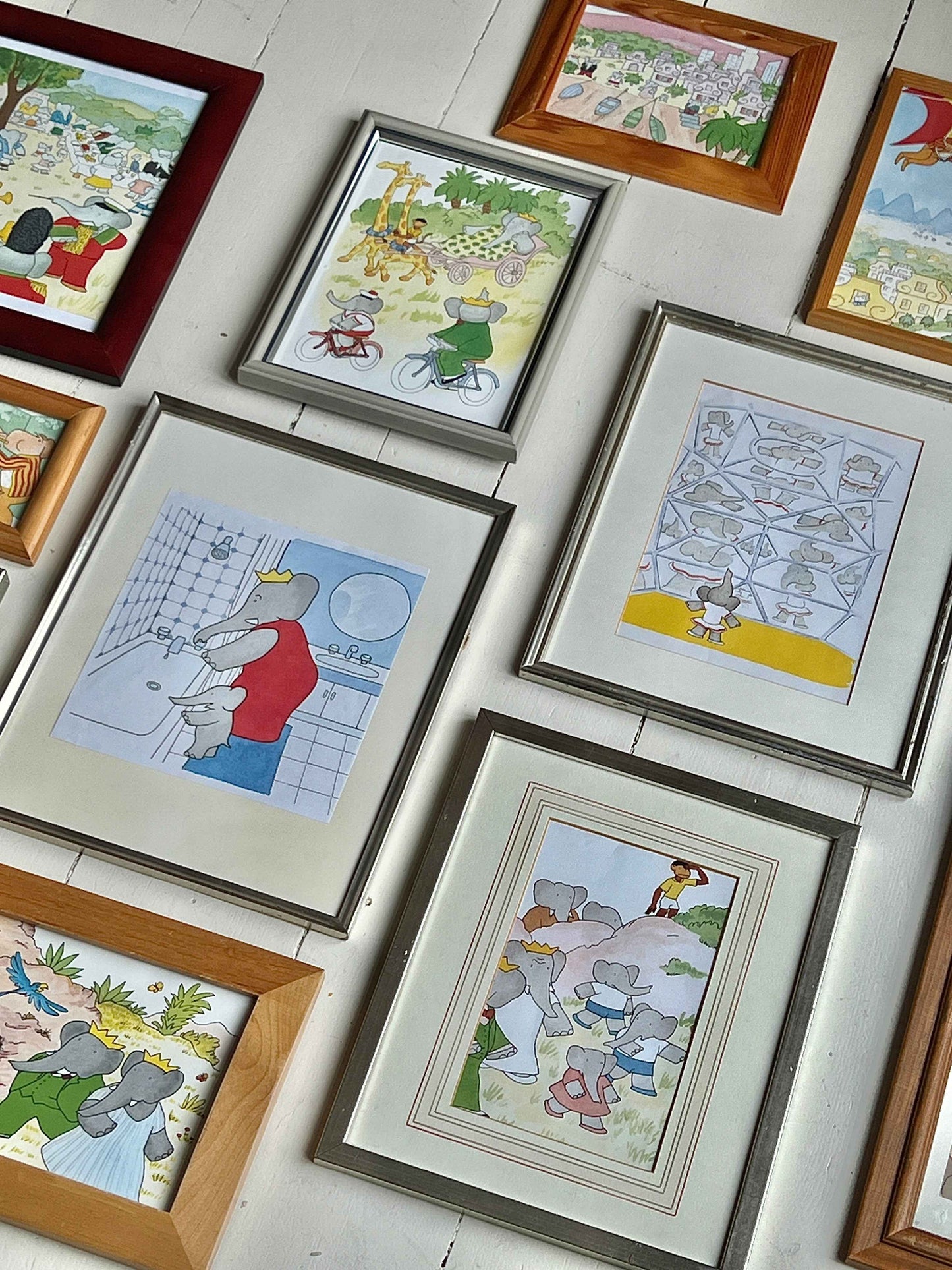 Babar illustration, Babar i badekar