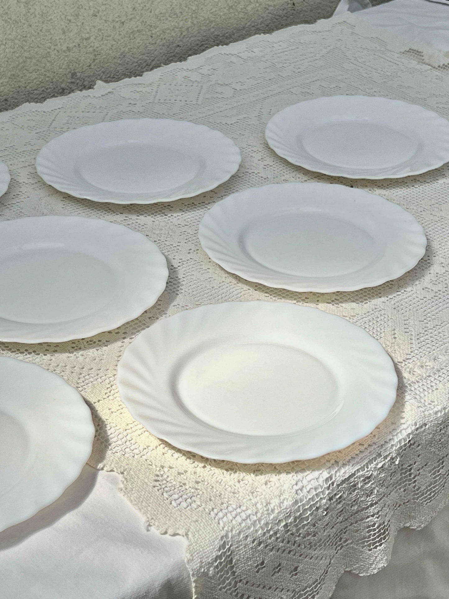 Franske swirl frokosttallerkener Ø20