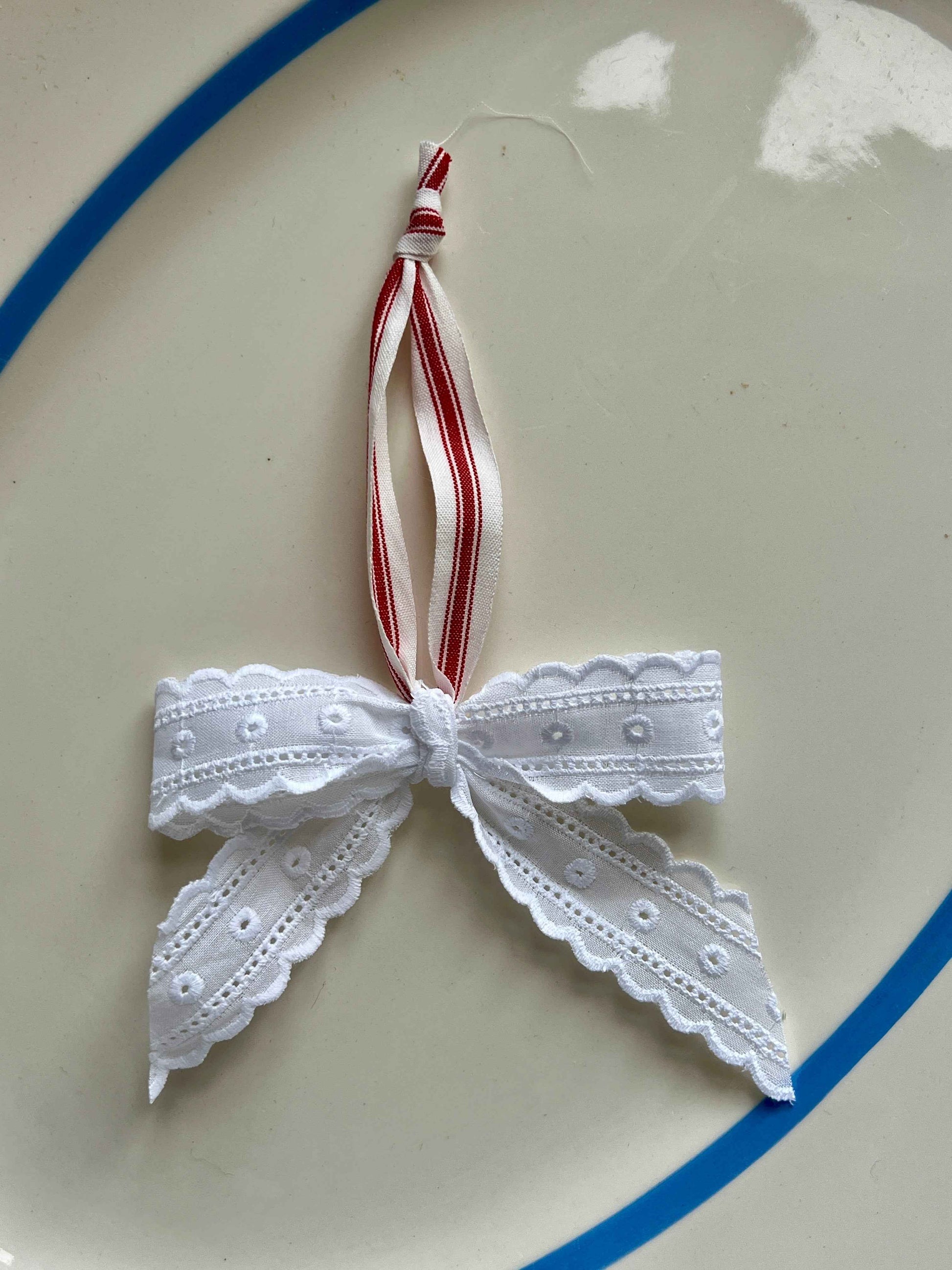 Håndlavet sløjfe i vintage bomuld