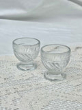 Æggebægre i glas, H6, sæt a 2