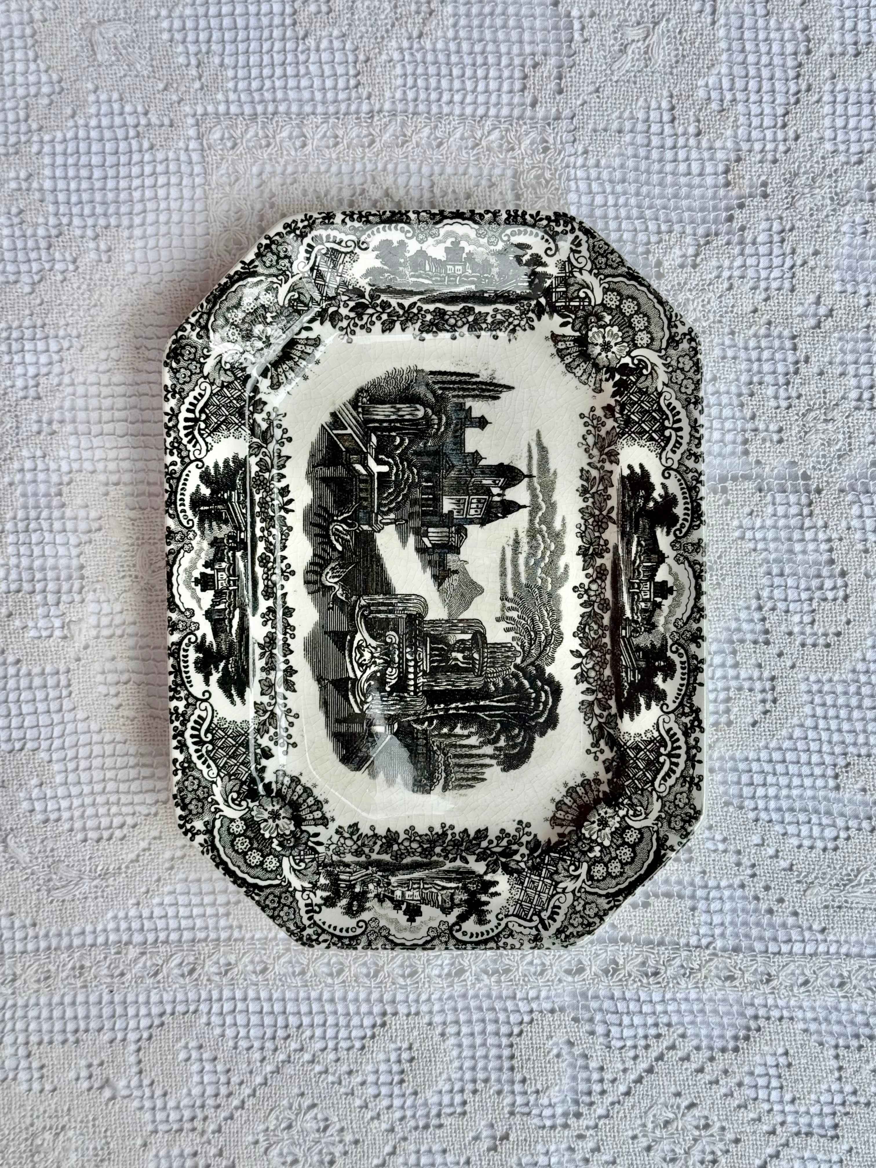 Spansk Sevilla porcelænsfad