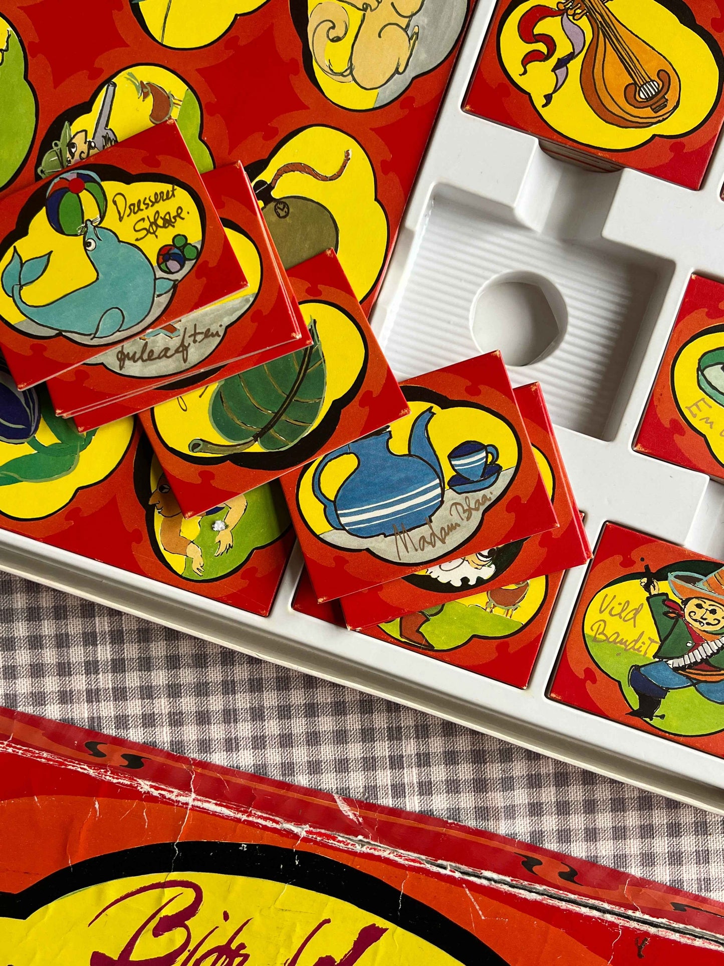 Bjørn Wiinblad “Det Røde Billedlotteri” – Vintage spil i original æske