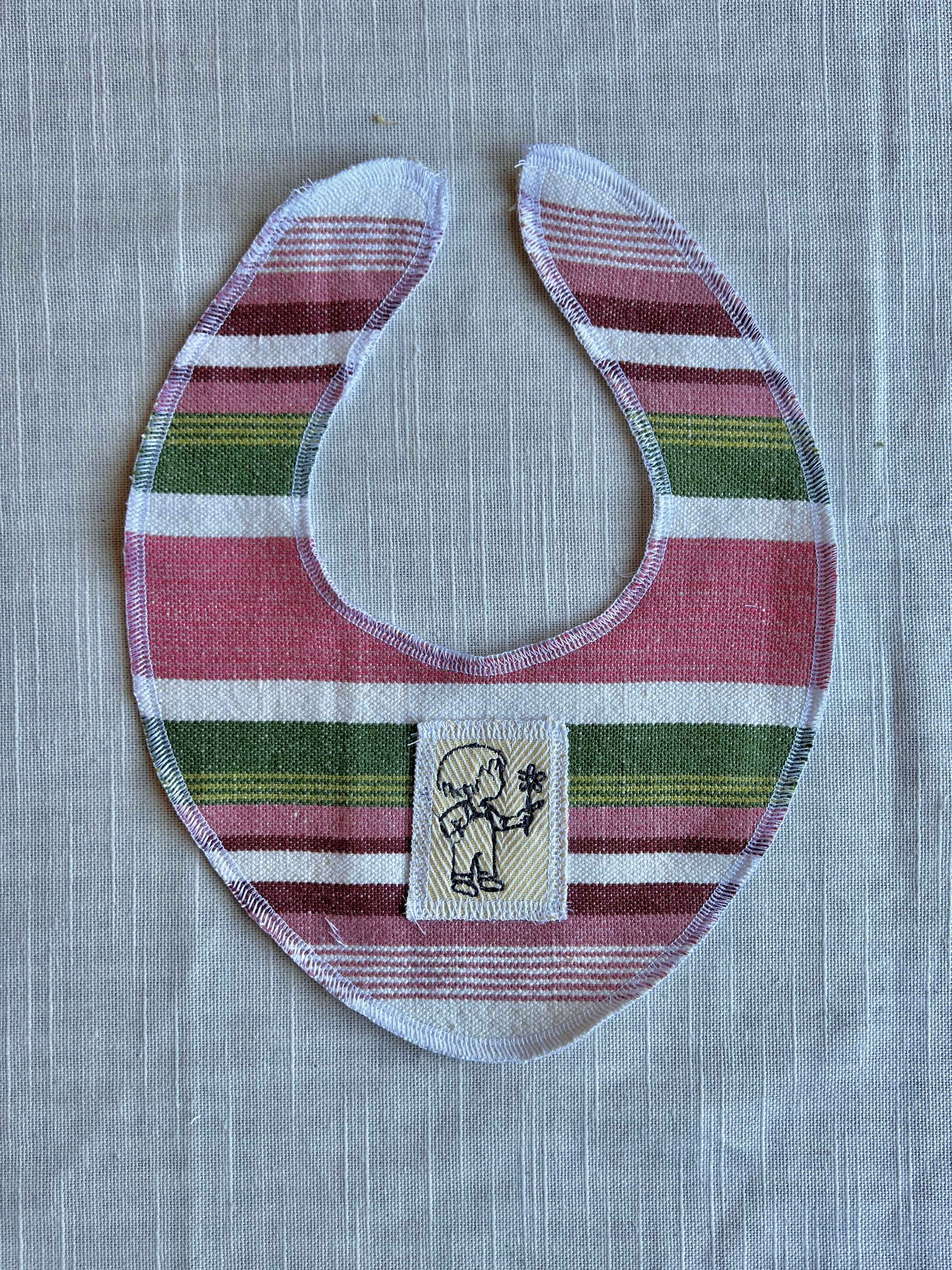 SMÆKKER savlesmæk, håndsyet i vintage tekstiler – tilføj navn eller motiv