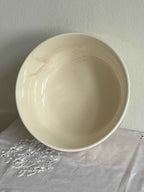 Serveringsskål i porcelæn med orange motiv D22 × H10,5 cm