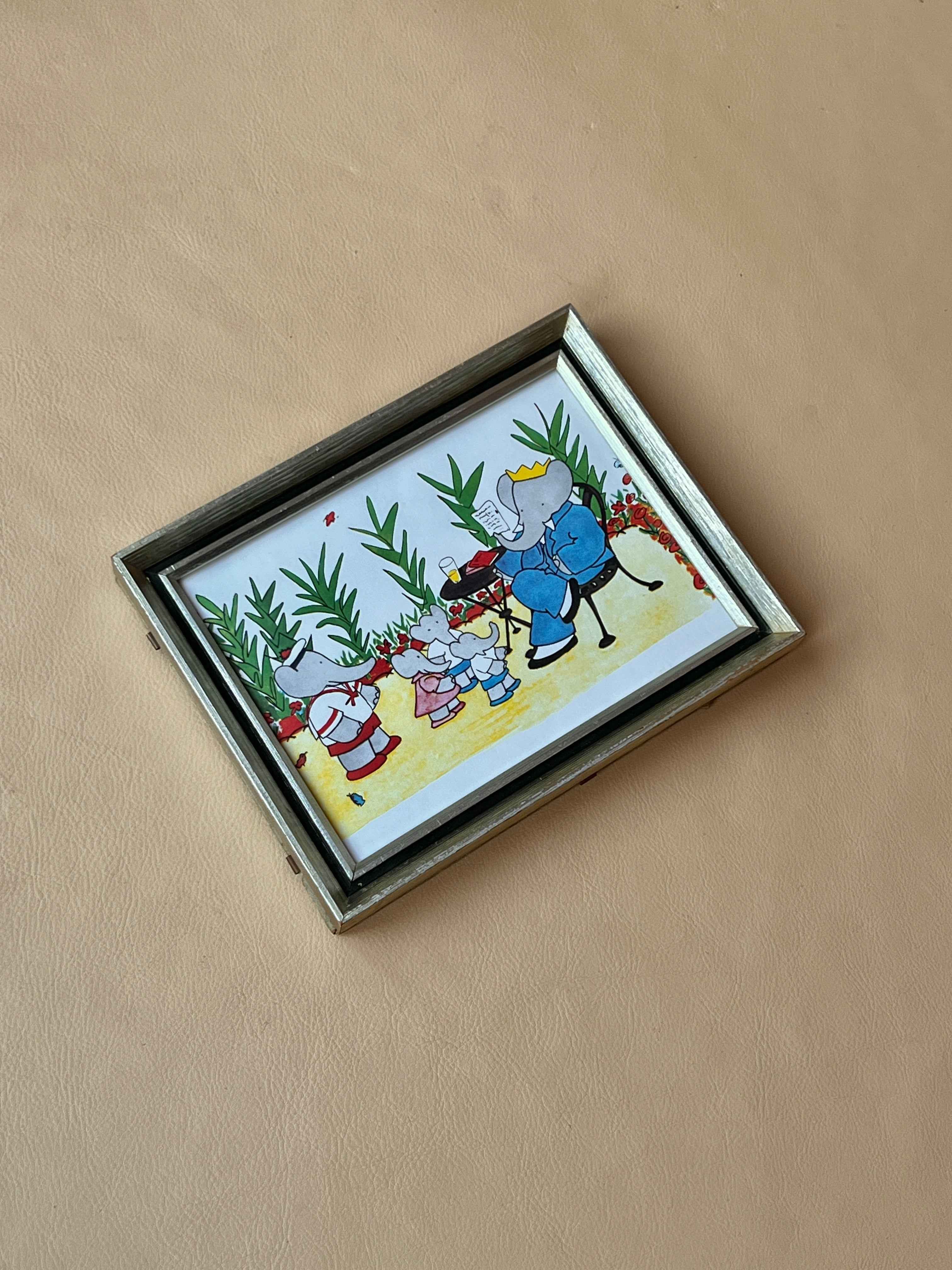 Babar illustration, far fortæller