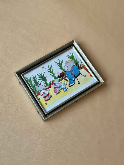 Babar illustration, far fortæller