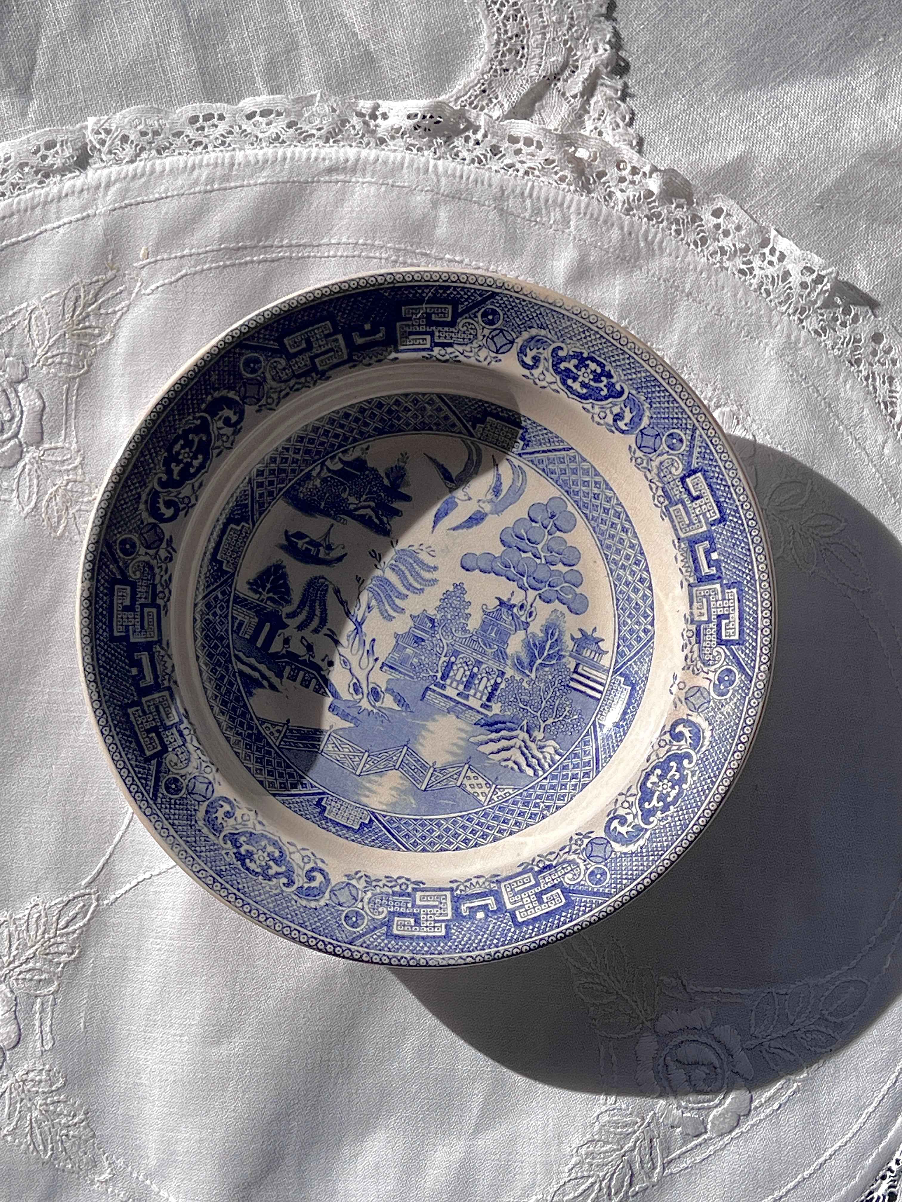 Gustavsberg Blue Willow serveringsskål Ø24 cm