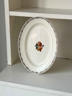 Vintage Aluminia “Solbrud” porcelæn serveringsfad · L32,5 x B23,5 cm