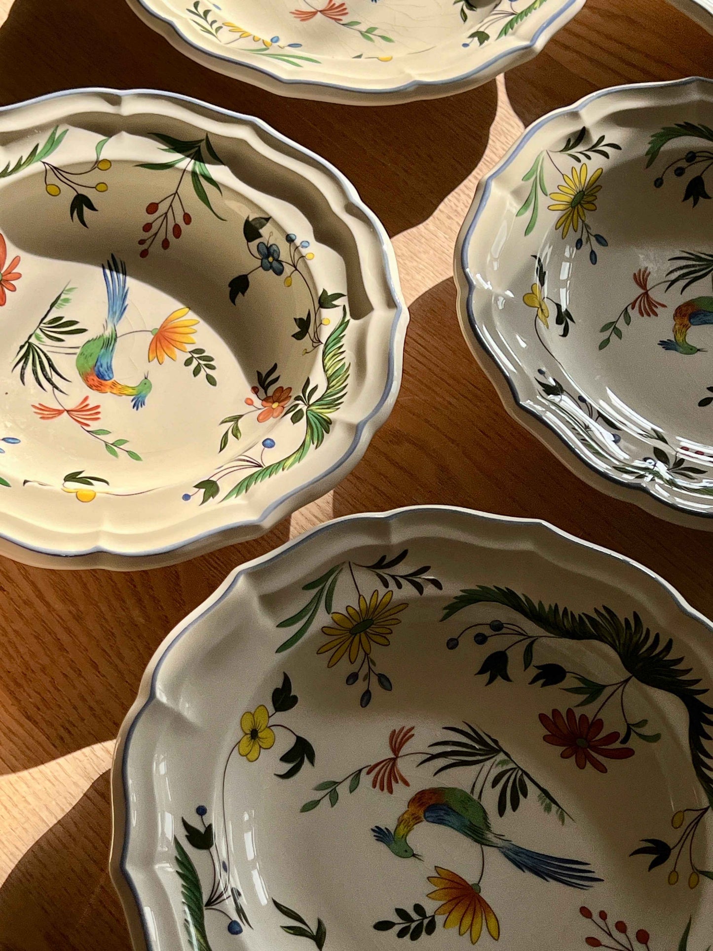 Fransk fajance pastatallerkener, Gien France