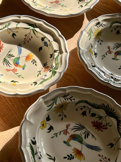 Fransk fajance pastatallerkener, Gien France