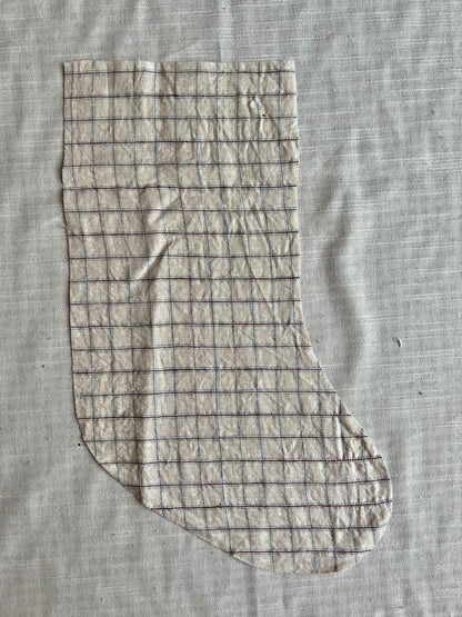 Made to order julesok i vintage tekstil - tilføj navn og motiv