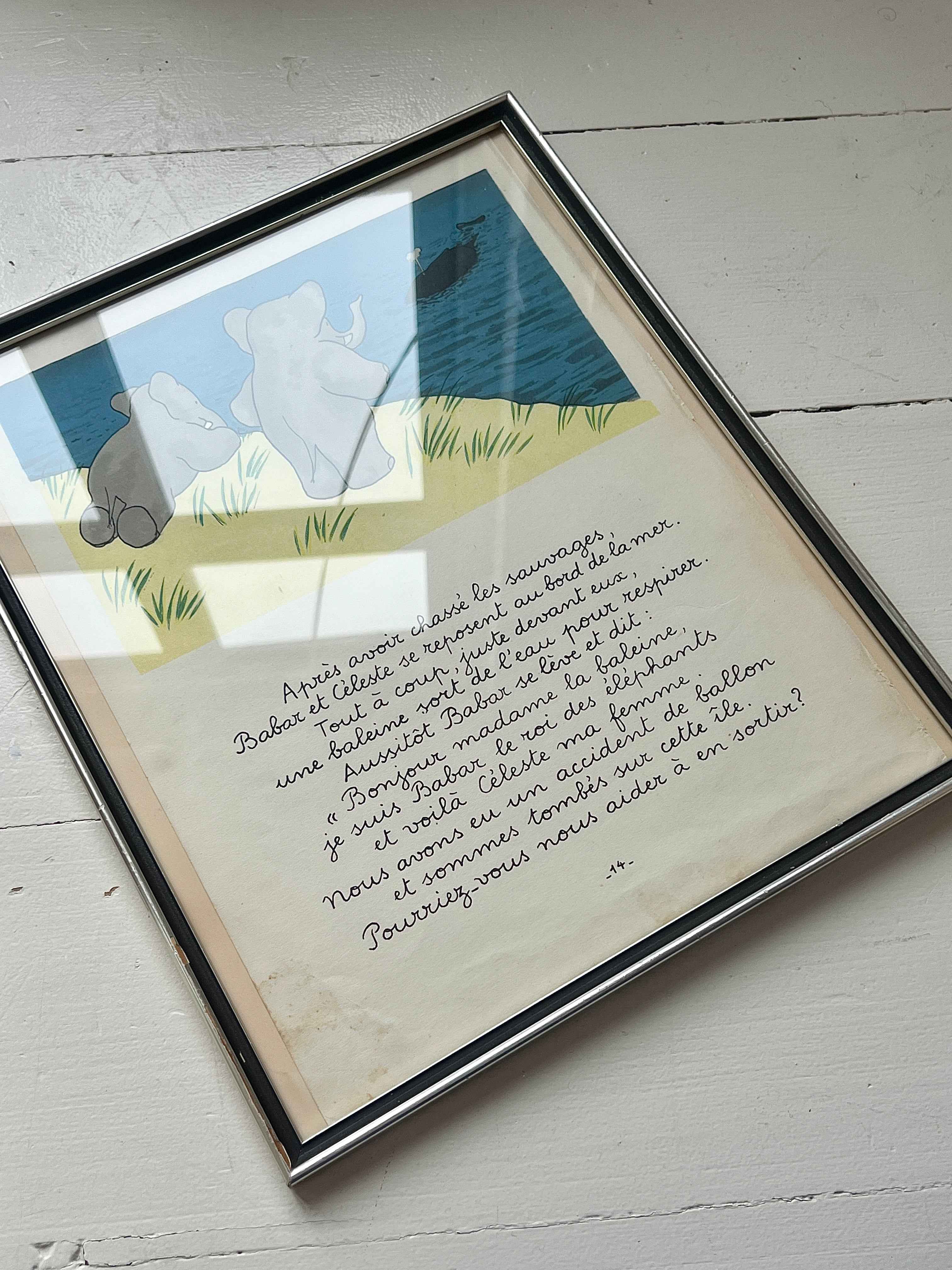 Babar illustration, Frankrig 1932, hvalspotting