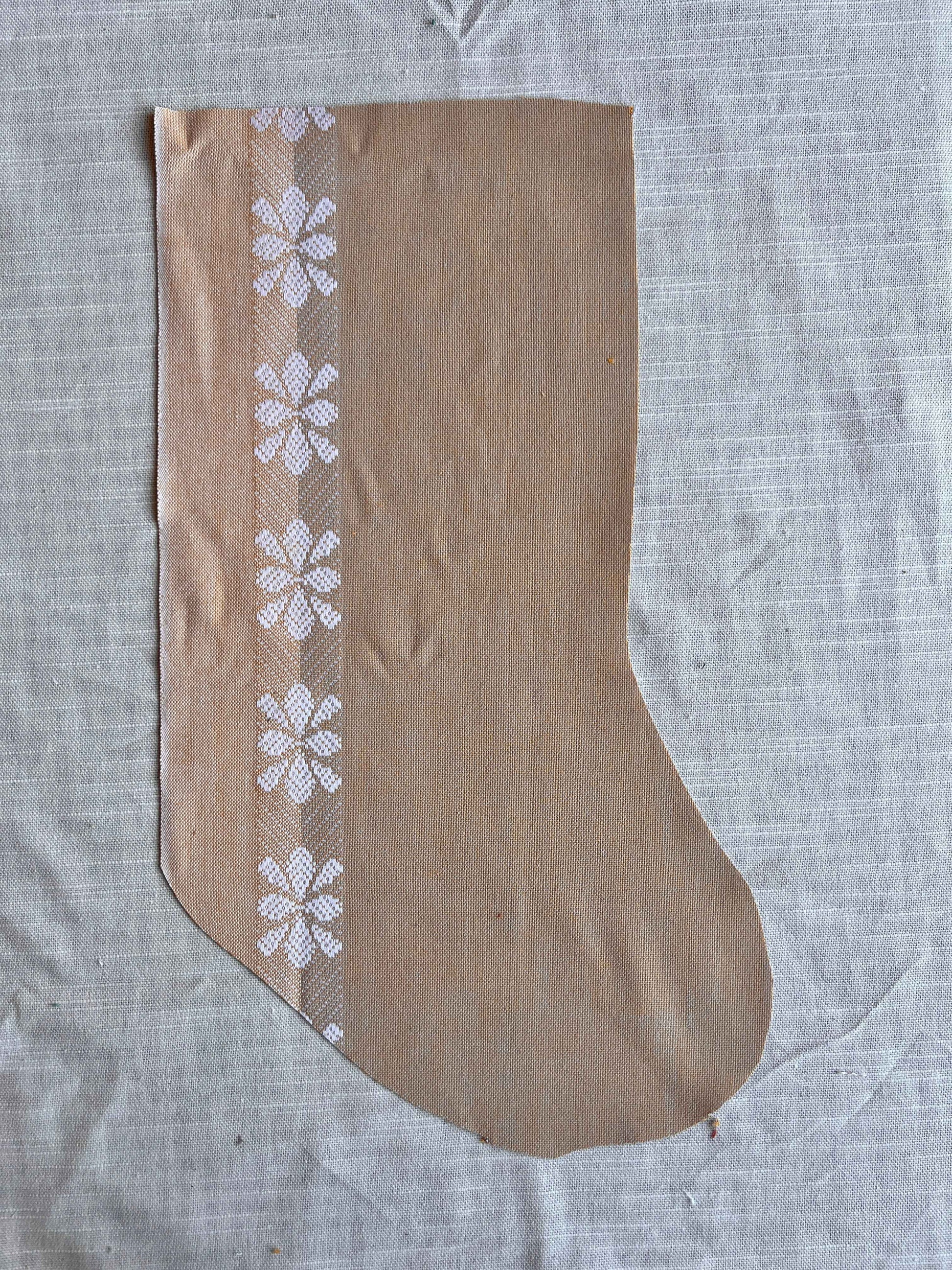 Made to order julesok i vintage tekstil - tilføj navn og motiv