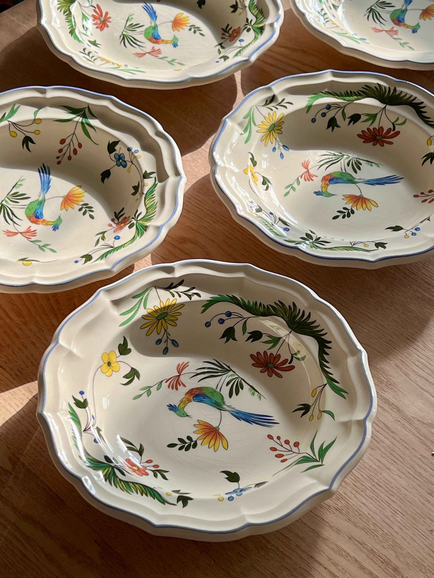 Fransk fajance pastatallerkener, Gien France