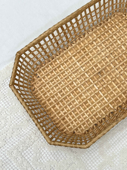 Vintage flettet kurv, L31 B20