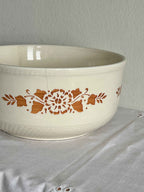 Serveringsskål i porcelæn med orange motiv D22 × H10,5 cm