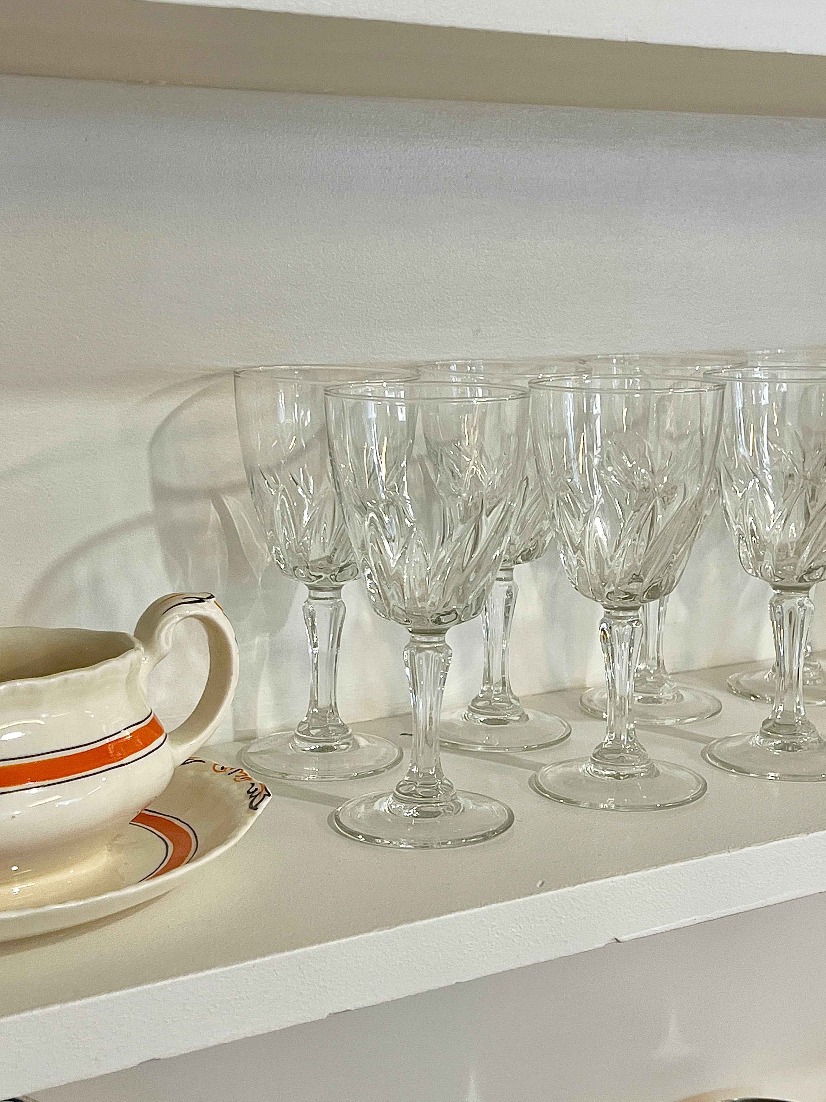 Franske vinglas med swirl