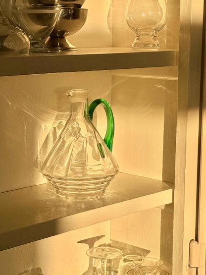 Glaskande med grøn hank