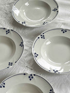Vintage Pastatallerken “Rina” – Villeroy & Boch Porcelæn (Ø 24,5 cm) – 4 stk
