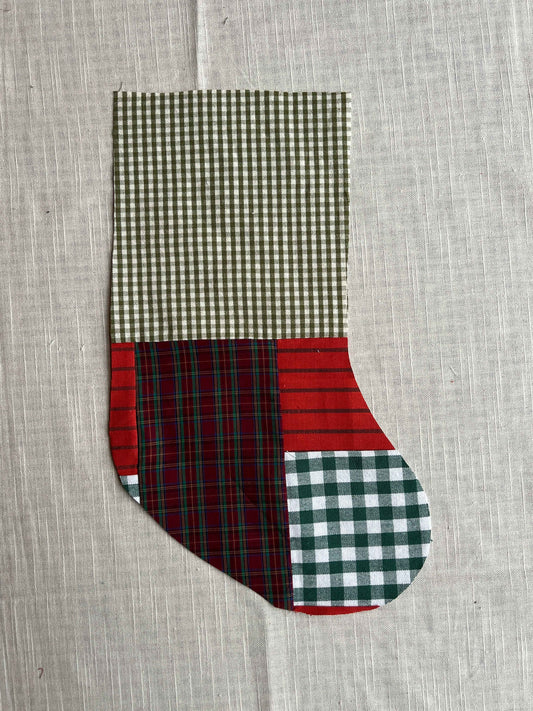 Made to order julesok i vintage tekstil - tilføj navn og motiv