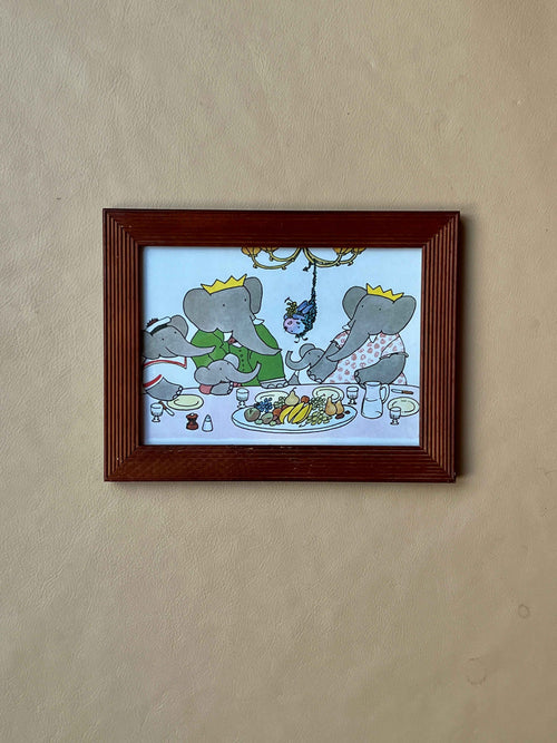 Babar illustration, til middag