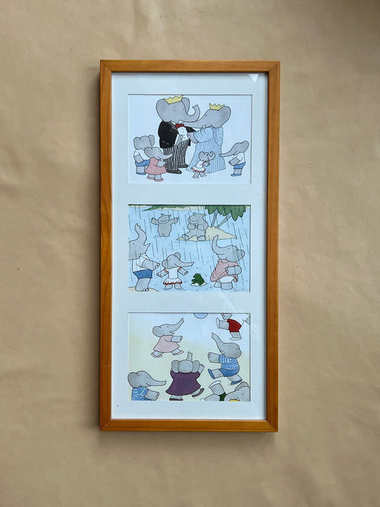 Babar illustration, familien