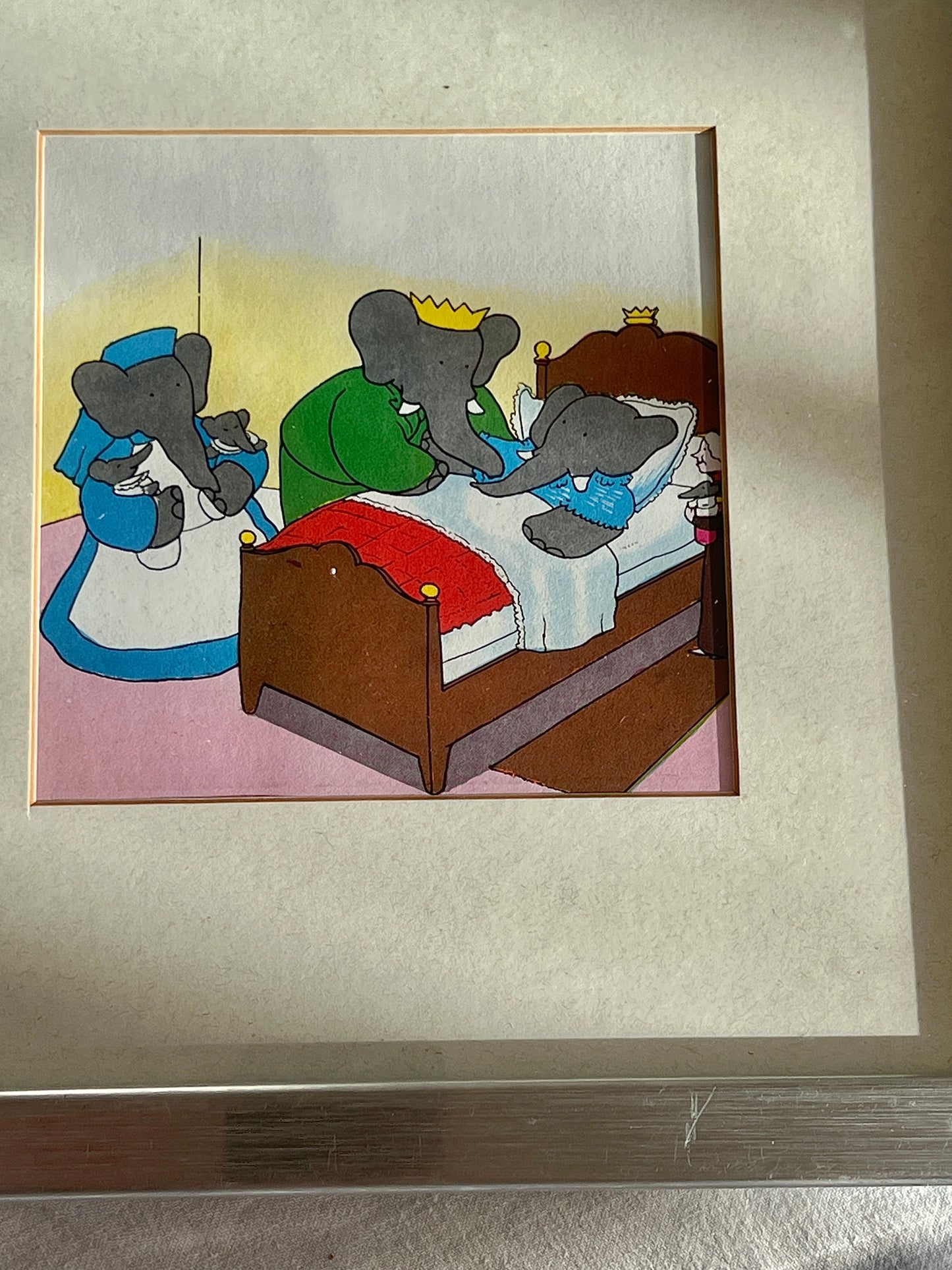 Babar illustration, i postfødsel