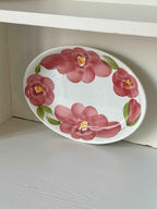 Italian flower decorated serving dish