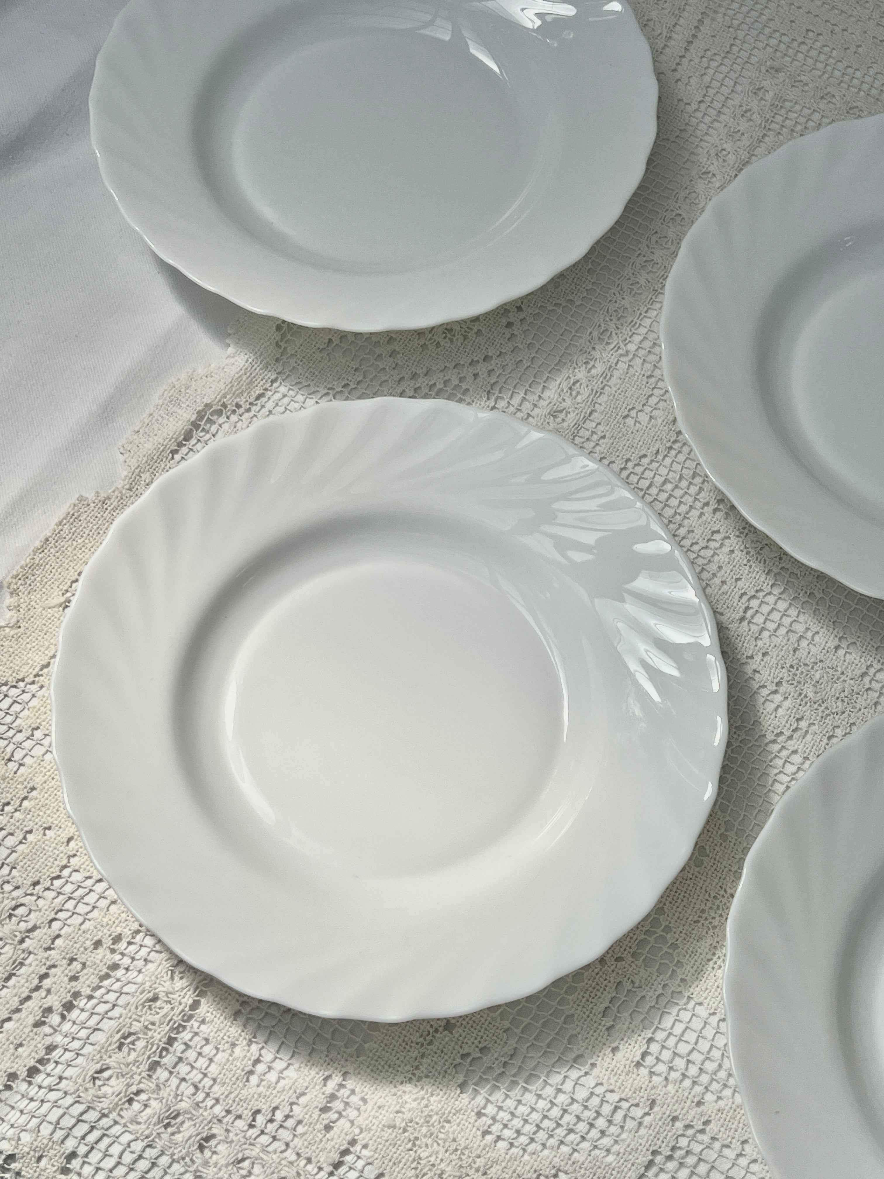 Franske swirl pastatallerkener Ø23