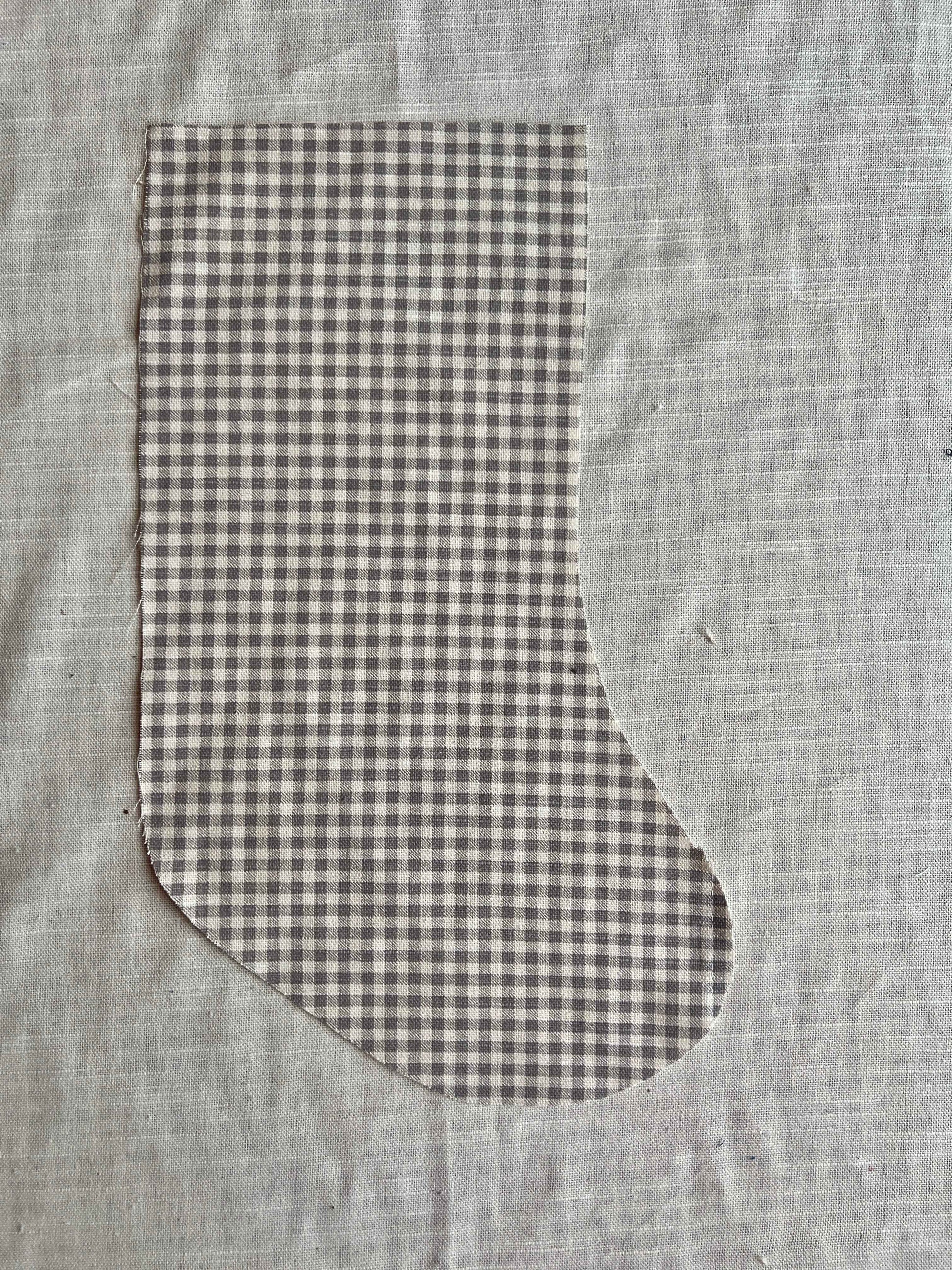 Made to order julesok i vintage tekstil - tilføj navn og motiv