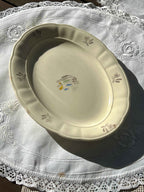 Rørstrand porcelænsfad med blomster