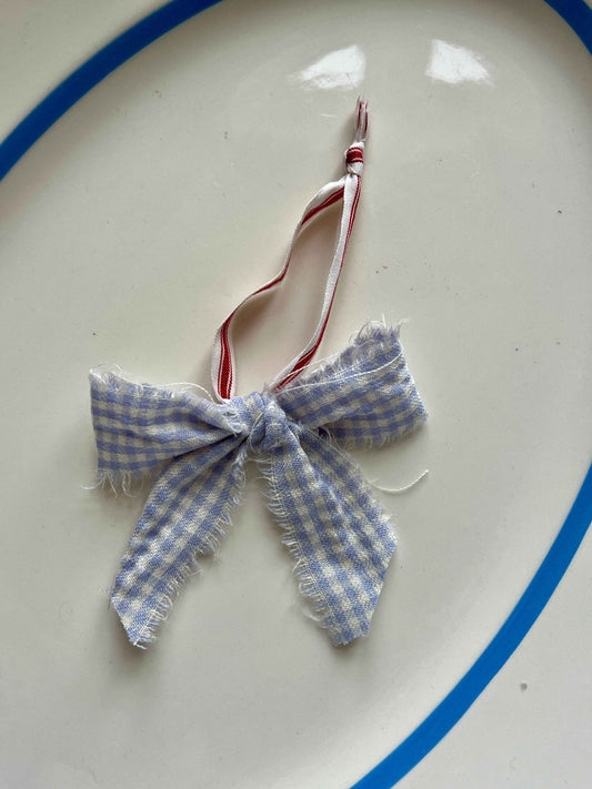 Håndlavet sløjfe i vintage bomuld