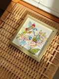 Tommelise illustration 1983 – vintage ramme 20x20 cm