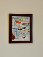 Babar illustration, kaos på torvet