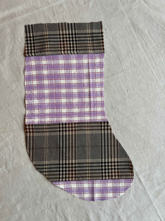 Made to order julesok i vintage tekstil - tilføj navn og motiv