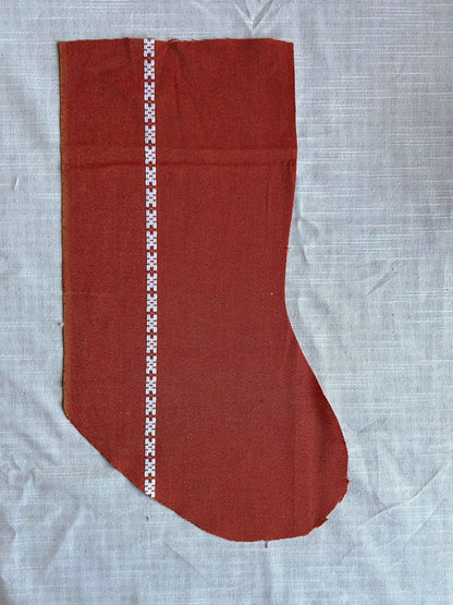 Made to order julesok i vintage tekstil - tilføj navn og motiv