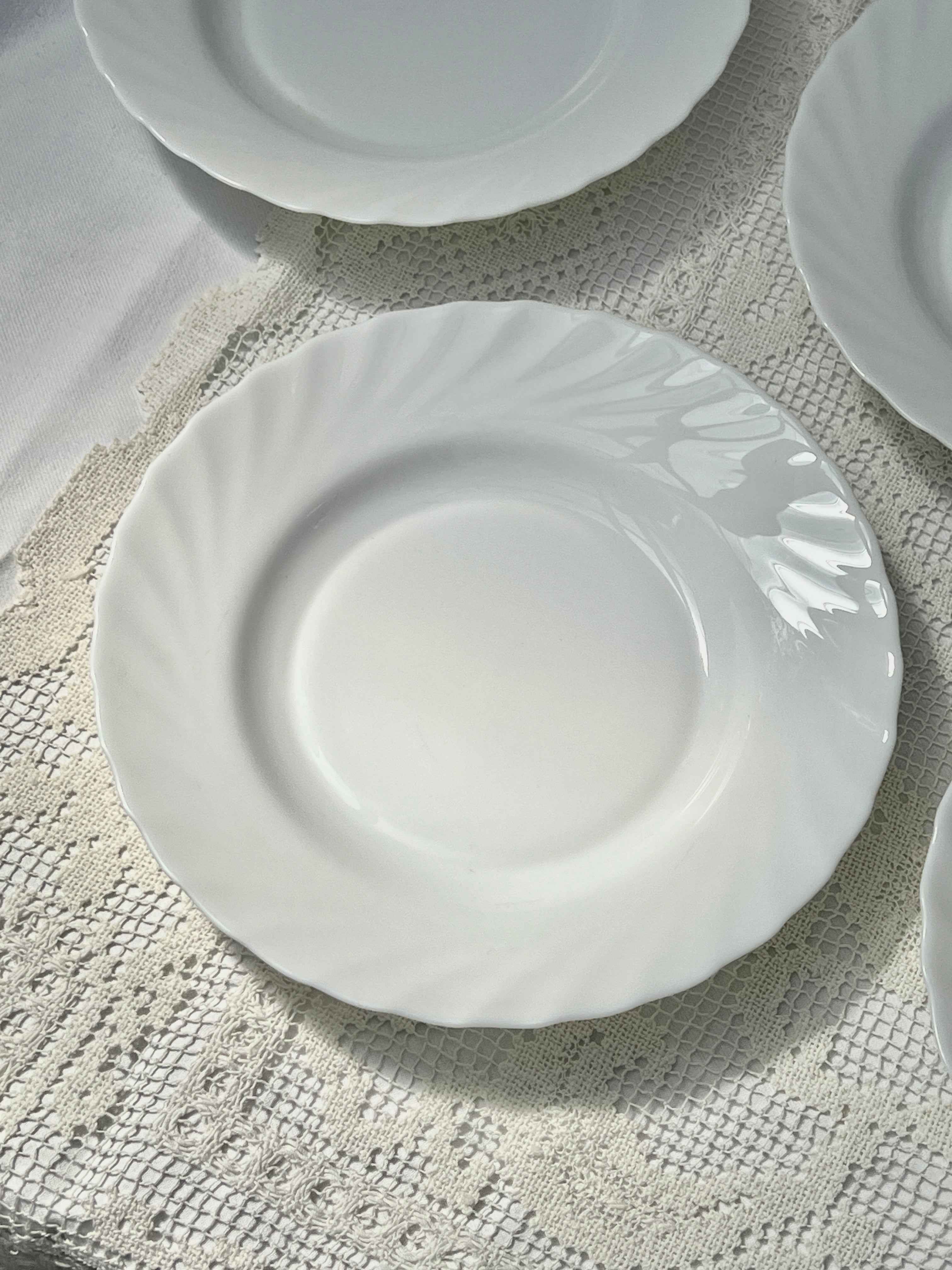 Franske swirl pastatallerkener Ø23