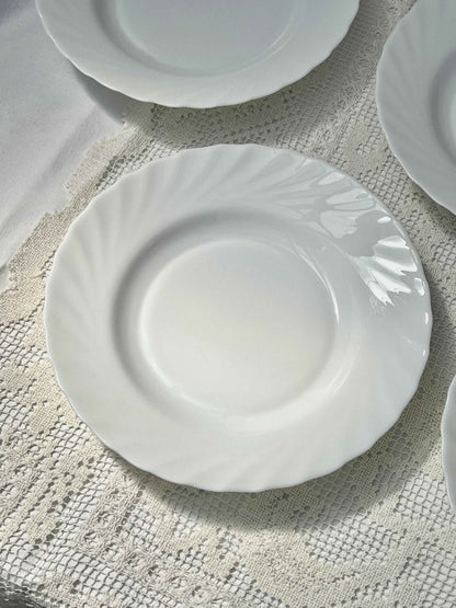 Franske swirl pastatallerkener Ø23