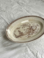 Vintage Gustavsberg Porcelænsfad “Gonggong” – Skandinavisk Design (33,5x24,5 cm)
