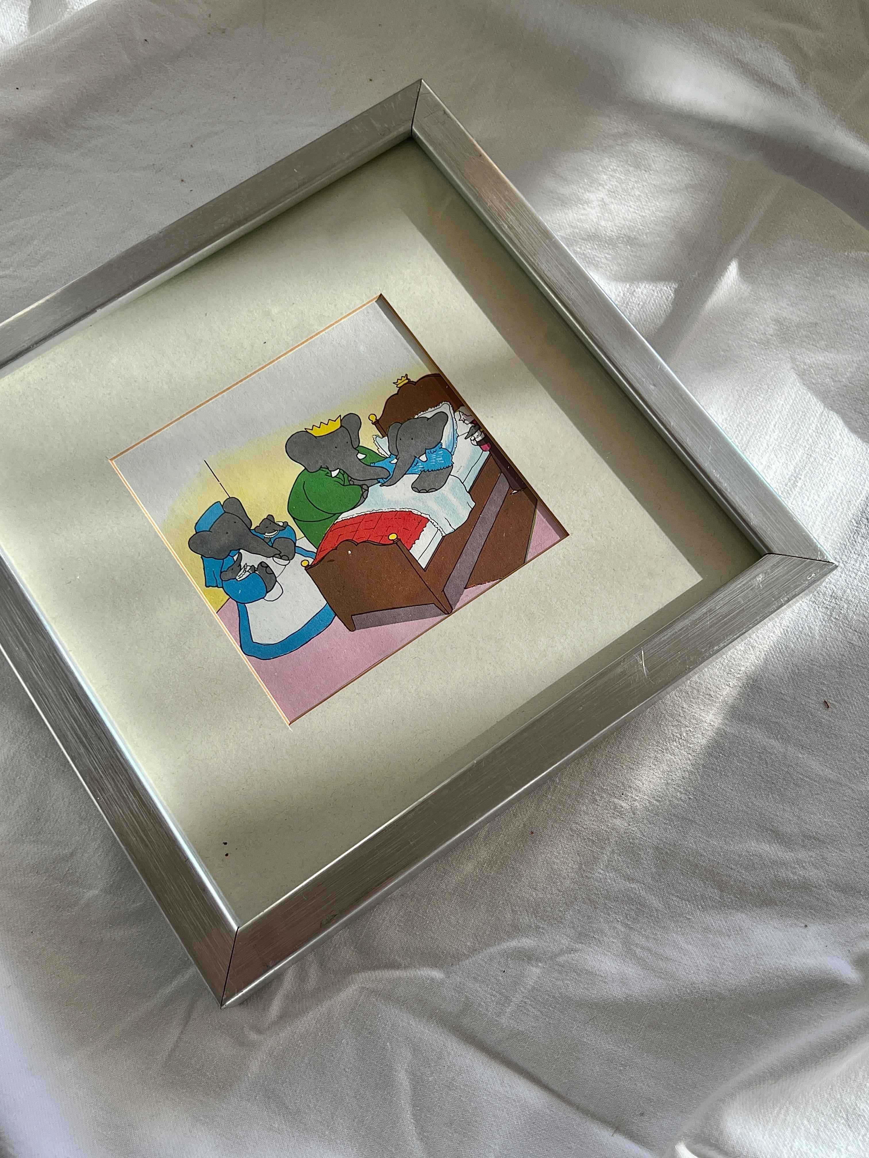 Babar illustration, i postfødsel