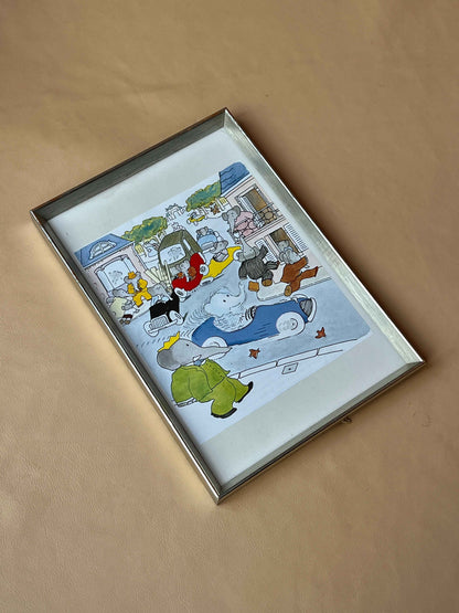 Babar illustration, spøgelse i bil