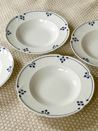 Vintage Pastatallerken “Rina” – Villeroy & Boch Porcelæn (Ø 24,5 cm) – 4 stk