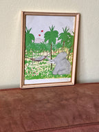 Babar illustration – mor og Babar i junglen