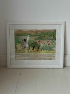 Babar illustration, 1940, ved floden