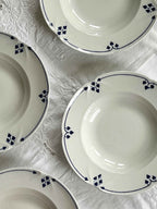 Vintage Pastatallerken “Rina” – Villeroy & Boch Porcelæn (Ø 24,5 cm) – 4 stk
