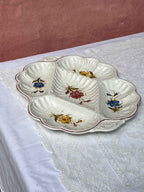Italiensk vintage håndmalet porcelænsfad