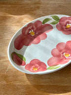 Italian flower decorated serving dish