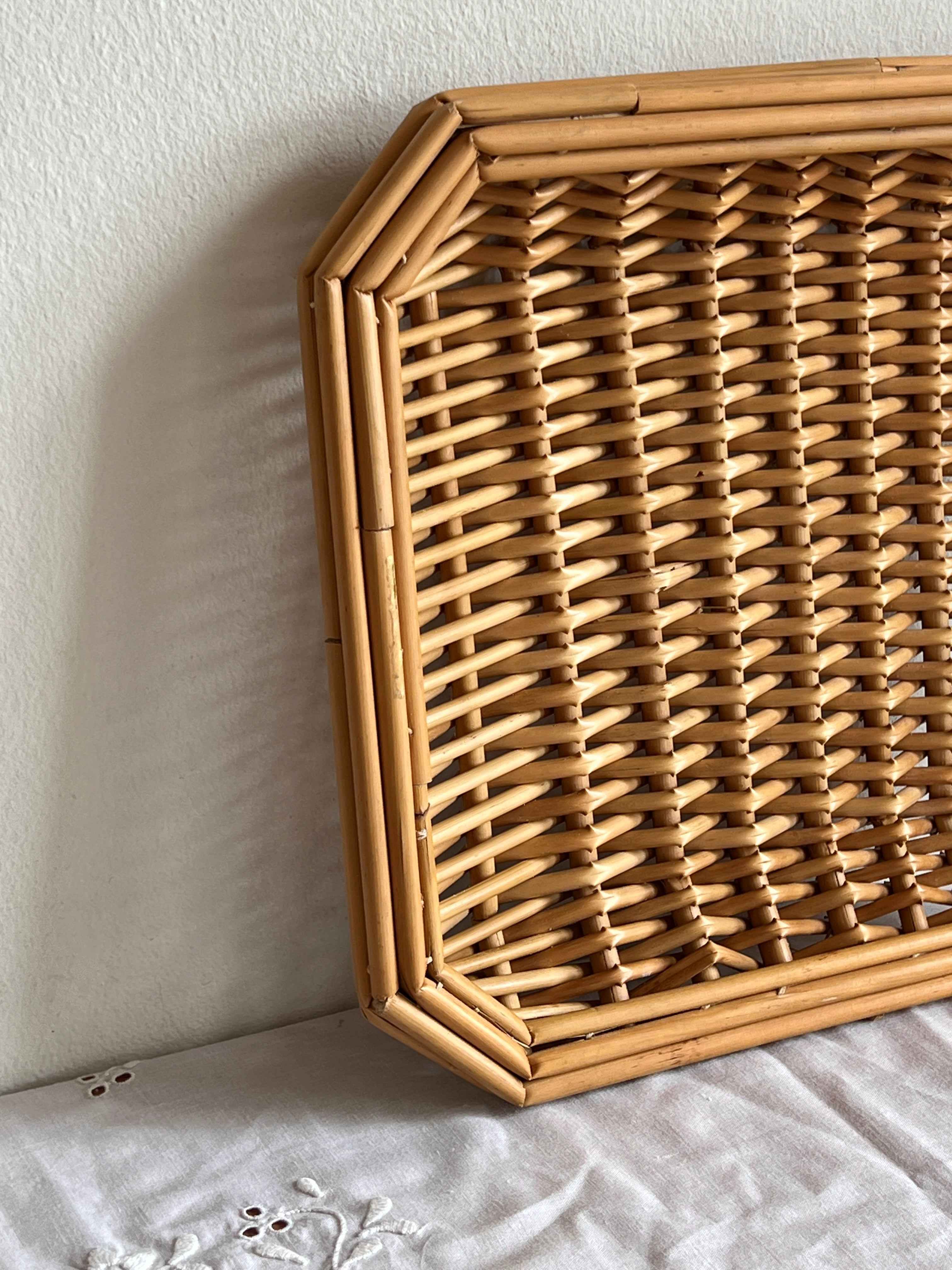 Kvadratisk bakke i flet, lille B26,5 cm